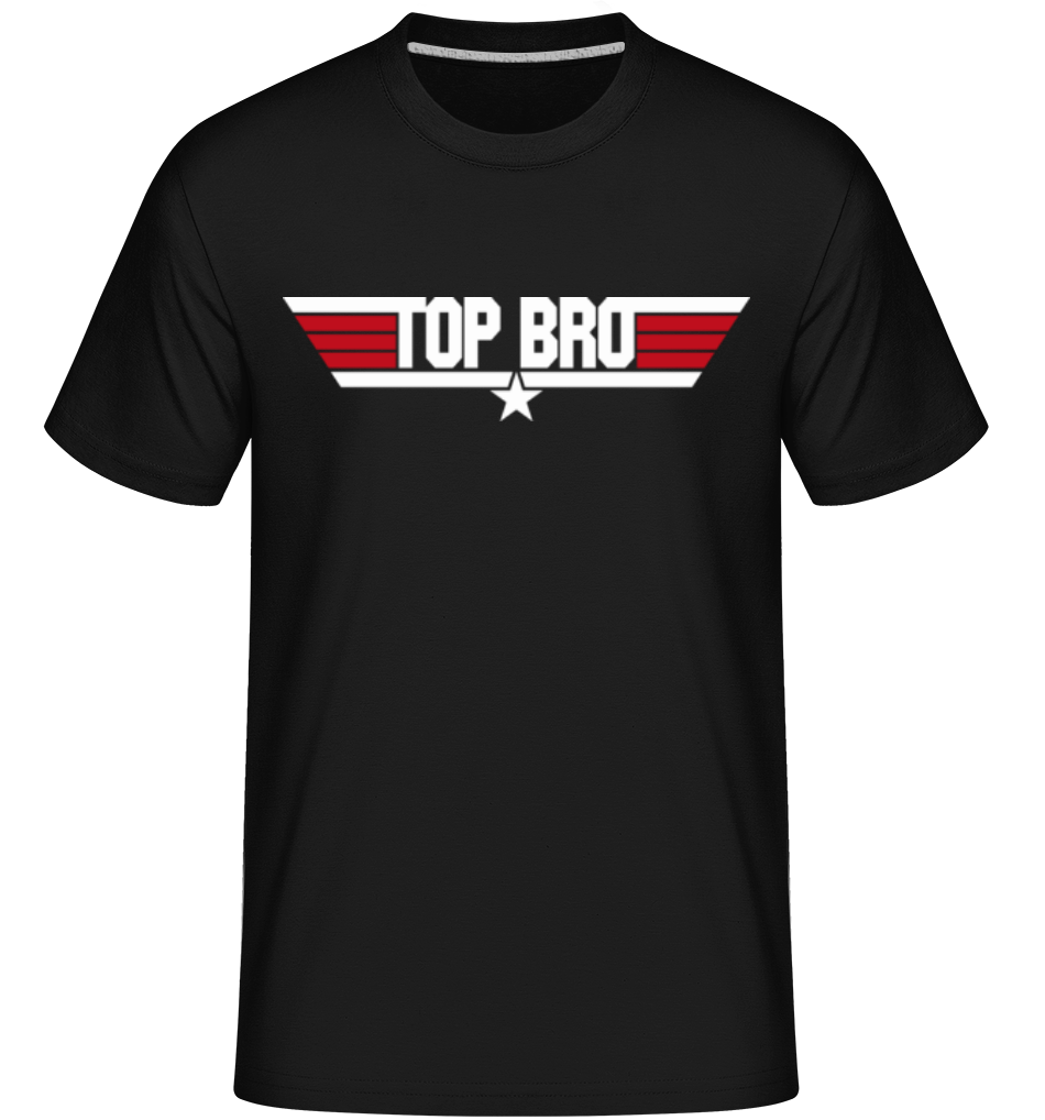 Aperçu: Top Bro -  T-Shirt Shirtinator homme - Noir - Devant