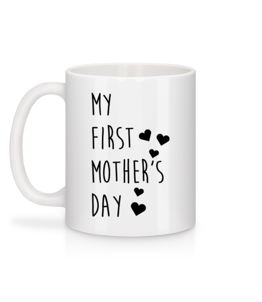 Aperçu: My First Mother's Day - Mug en céramique blanc - Blanc - Derrière