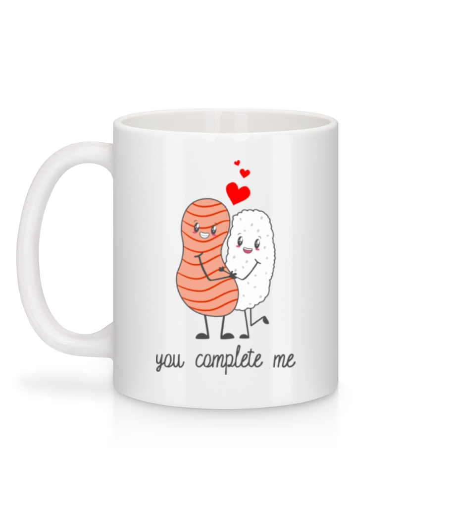 Vorschau: You Complete Me - Tasse - Weiß - Hinten