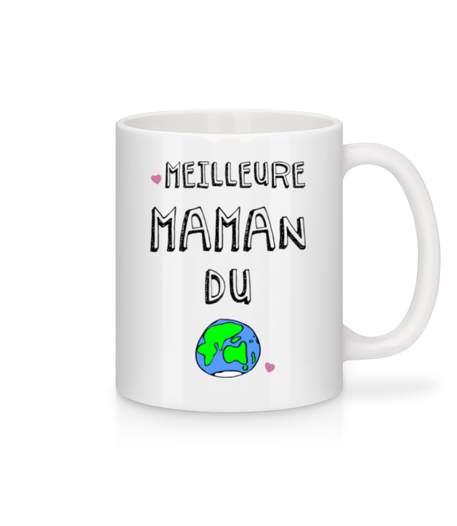 Aperçu: Meilleure Maman Du Monde - Mug en céramique blanc - Blanc - Devant
