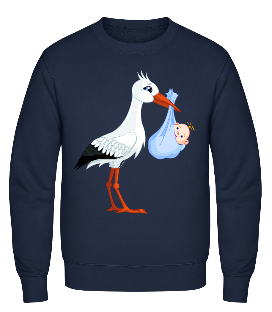 Cigogne Amène Bébé · Sweatshirt Homme