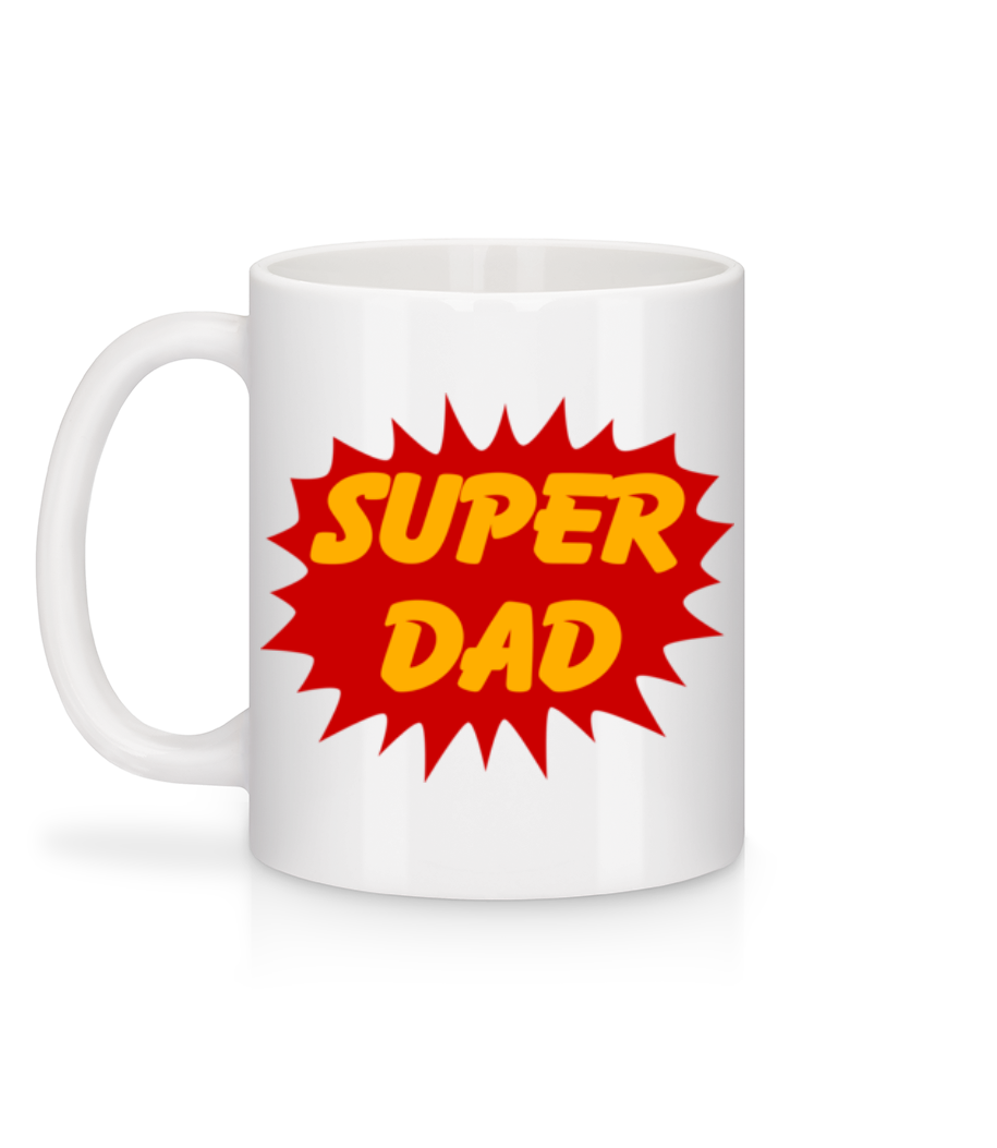 Aperçu: Super Dad - Mug en céramique blanc - Blanc - Derrière