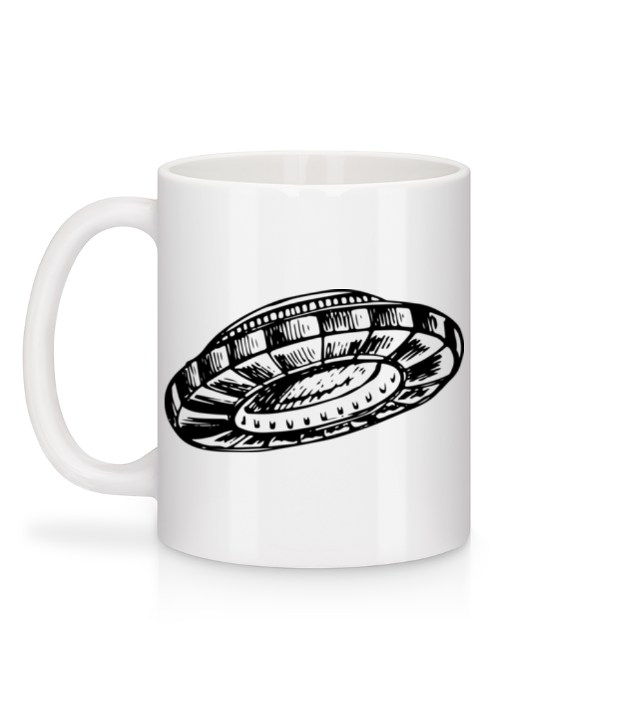 OVNI - Mug en céramique blanc - Blanc - Derrière