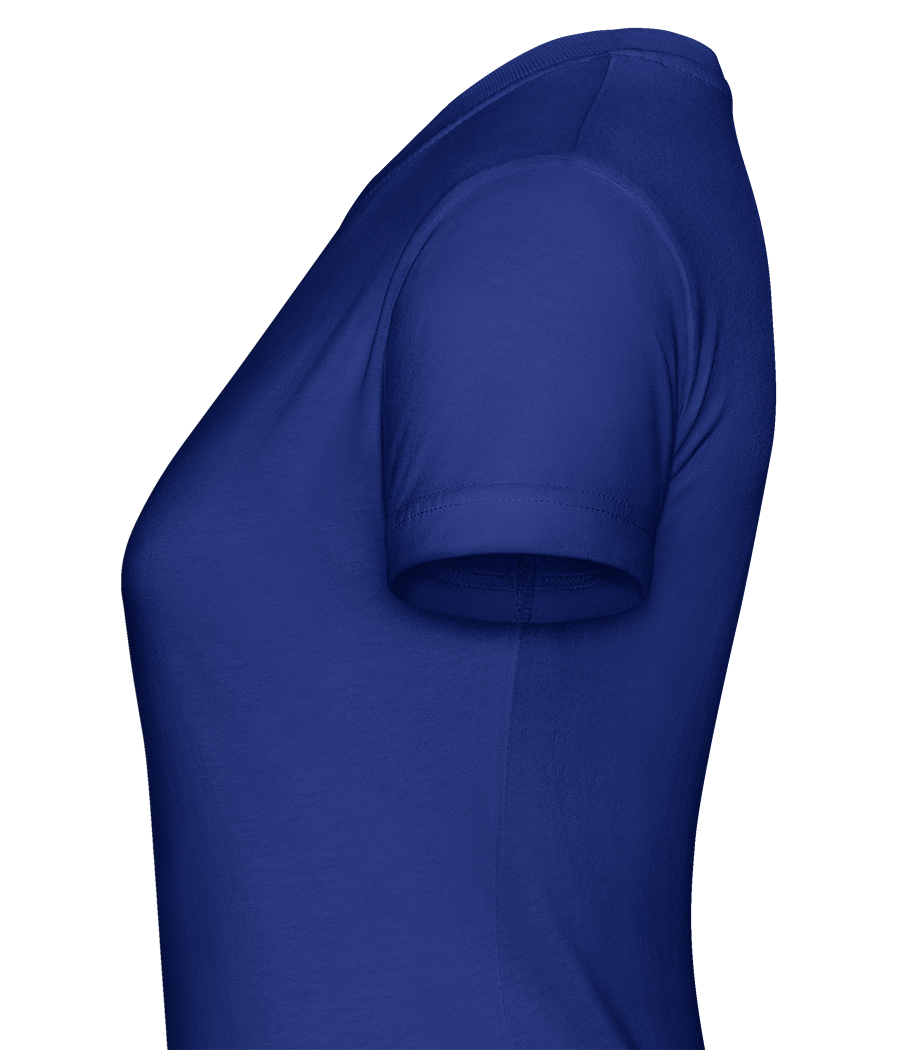 Aperçu: Women Dont Owe You Shit -  T-shirt Shirtinator femme - Bleu royal - Gauche