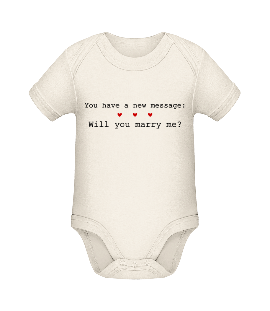 New Message: Will You Marry Me? · Body manches courtes bio