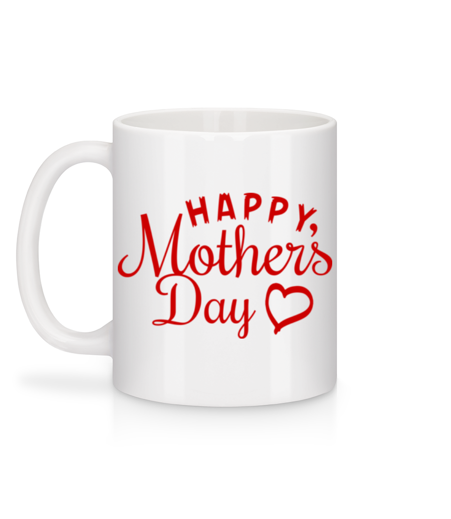Aperçu: Happy Mother's Day - Mug en céramique blanc - Blanc - Derrière