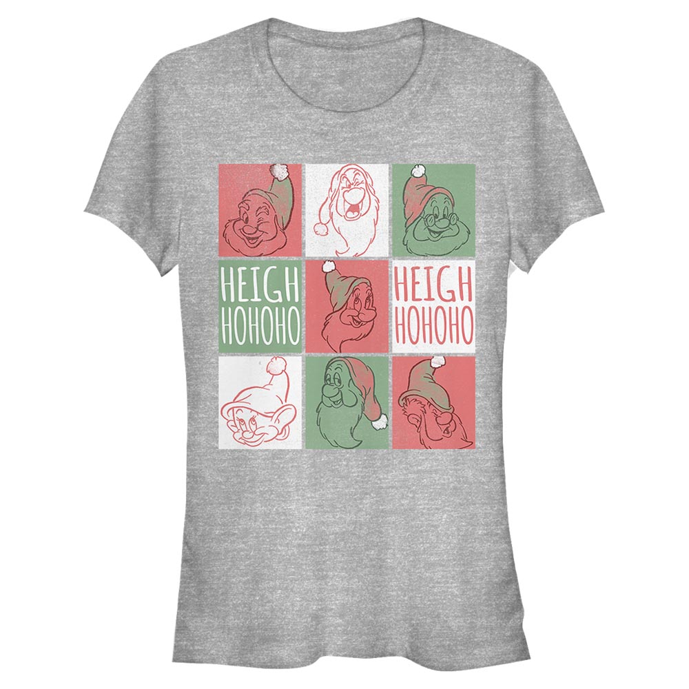 Disney - Blanche-Neige et les Sept Nains - Photo de groupe Santa Squares - Christmas - Femme T-shirt