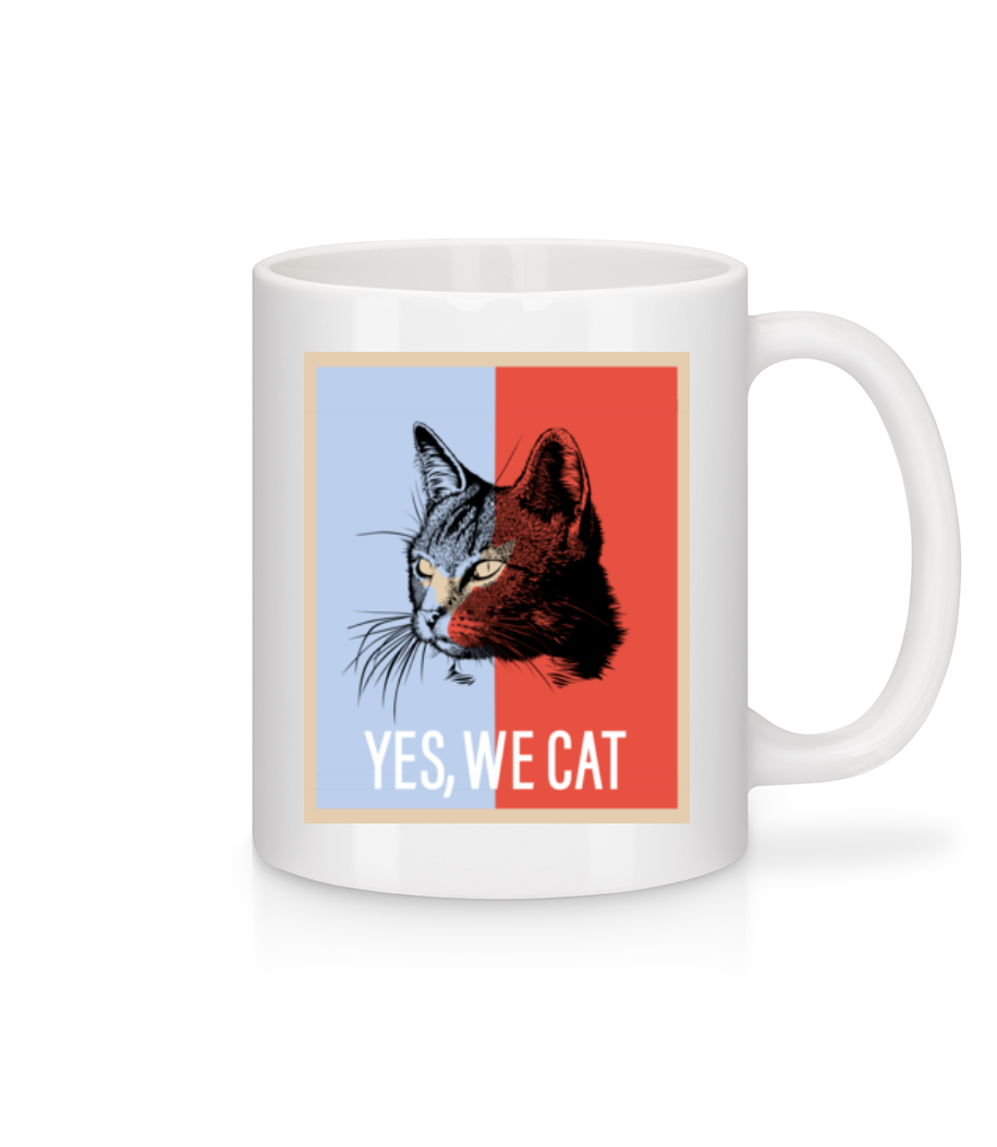 Yes We Cat · Mug en céramique blanc