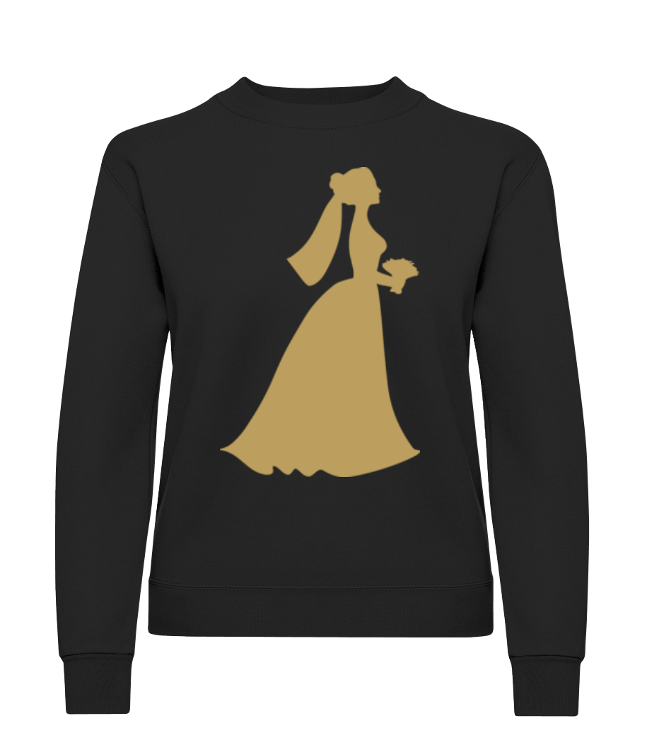 Mariée Comic - Sweatshirt Femme - Noir - Devant