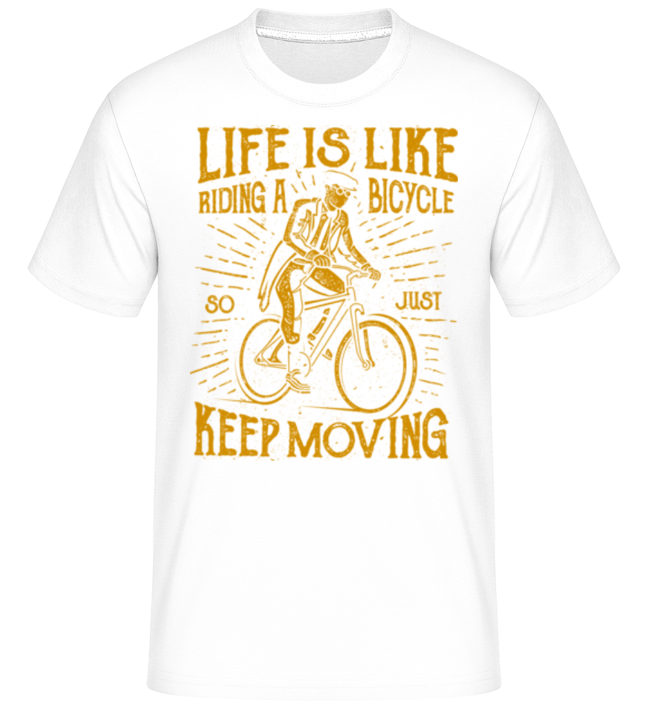 Life Is Like Riding A Bicycle ·  T-Shirt Shirtinator homme