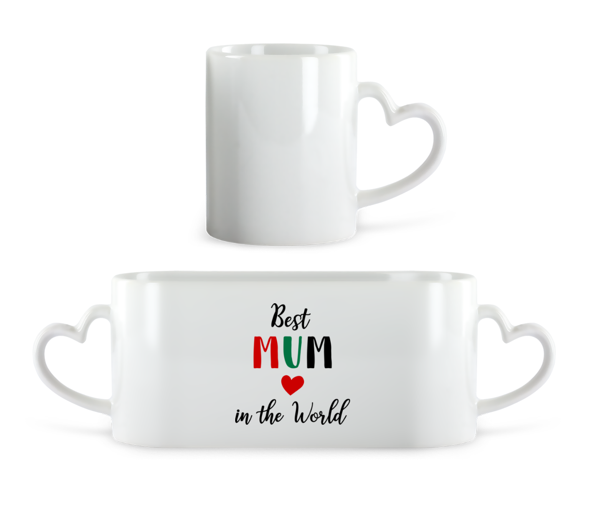 Best Mum In The World · Tasse en forme de coeur