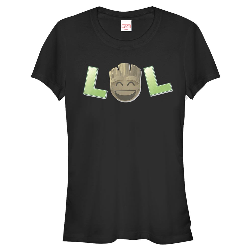 Marvel - Les Gardiens de la Galaxie - Groot LOL - Femme T-shirt - Noir - Devant