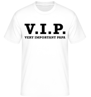 VIP PAPA -  Shirtinator Men's T-Shirt - White - Front