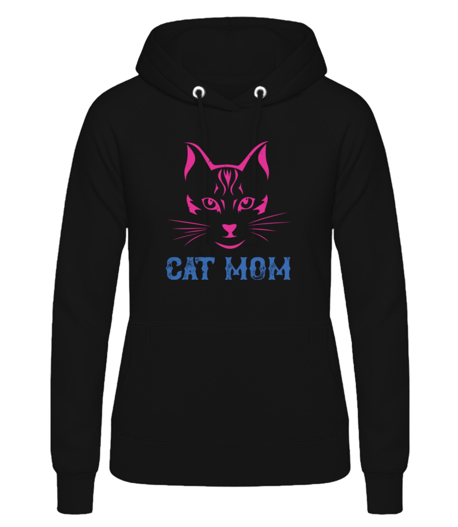 Cat Mom · Sweat à capuche basique pour femme