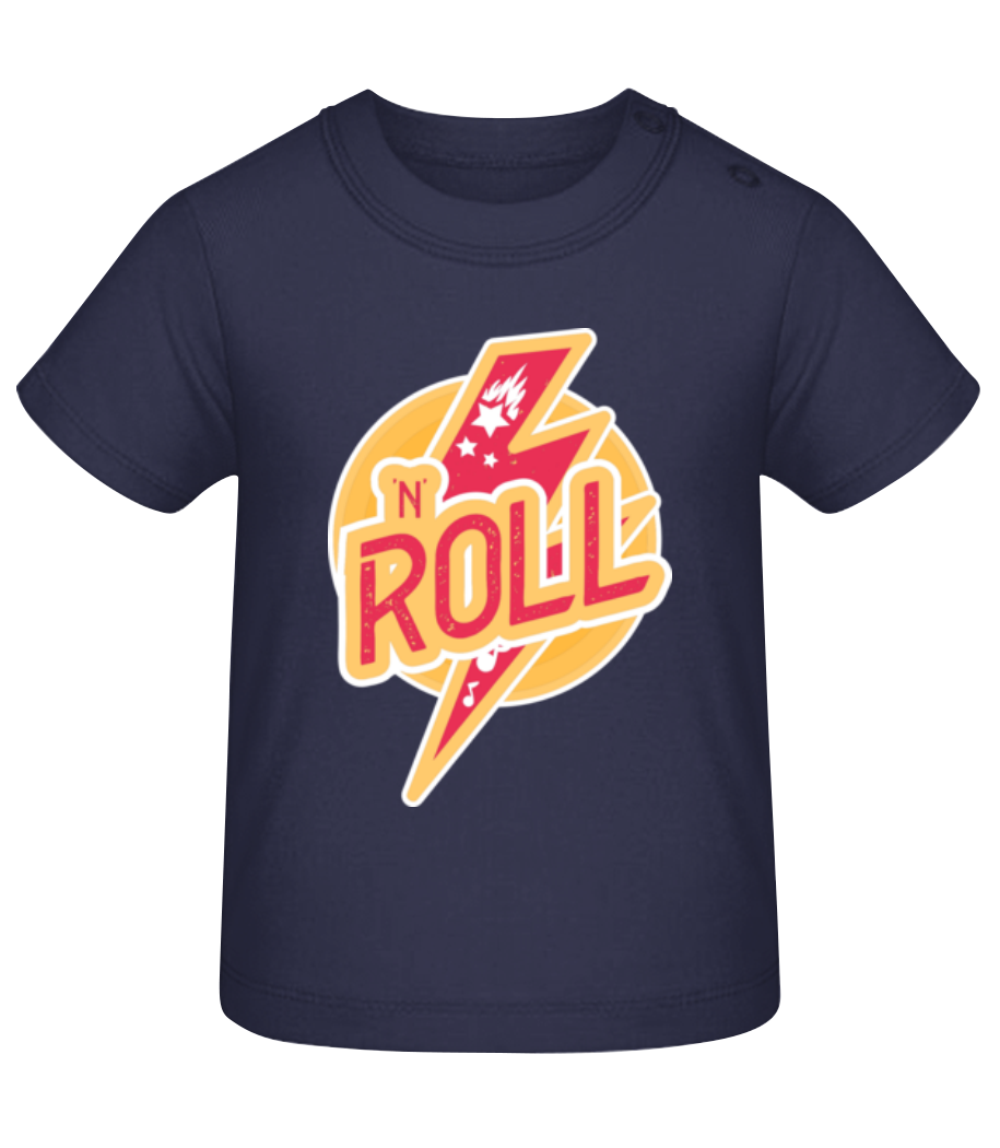 Aperçu: 'N' Roll - T-shirt Bébé - Bleu marine - Devant