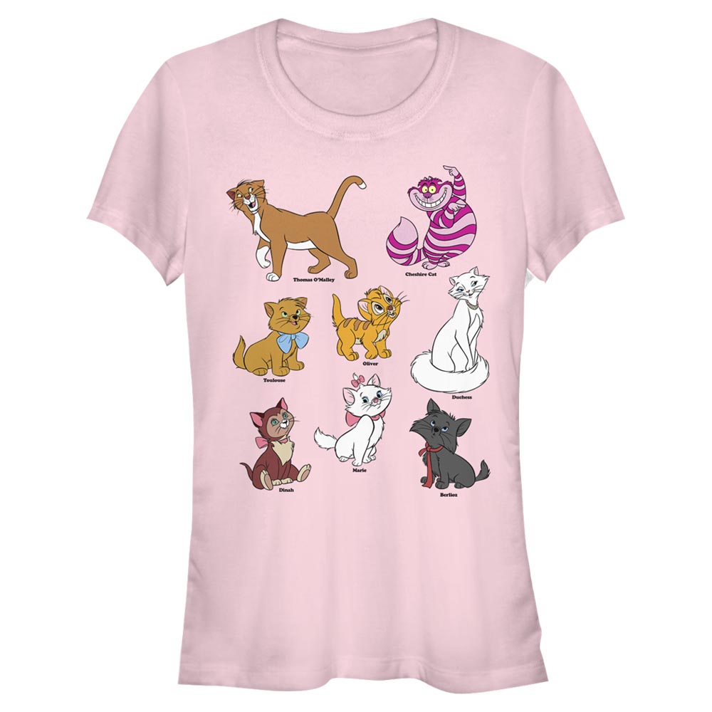 Disney Classics - Mickey Mouse - Photo de groupe Disney Cats Grid - Femme T-shirt