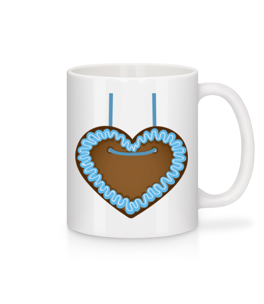 Lebkuchenherz Oktoberfest · Mug en céramique blanc