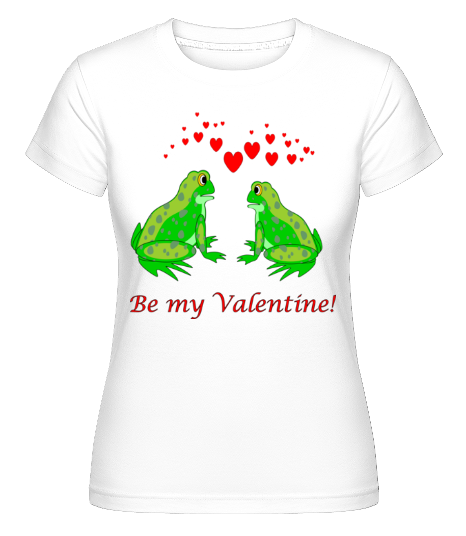 Aperçu: Frogs Be My Valentine -  T-shirt Shirtinator femme - Blanc - Devant