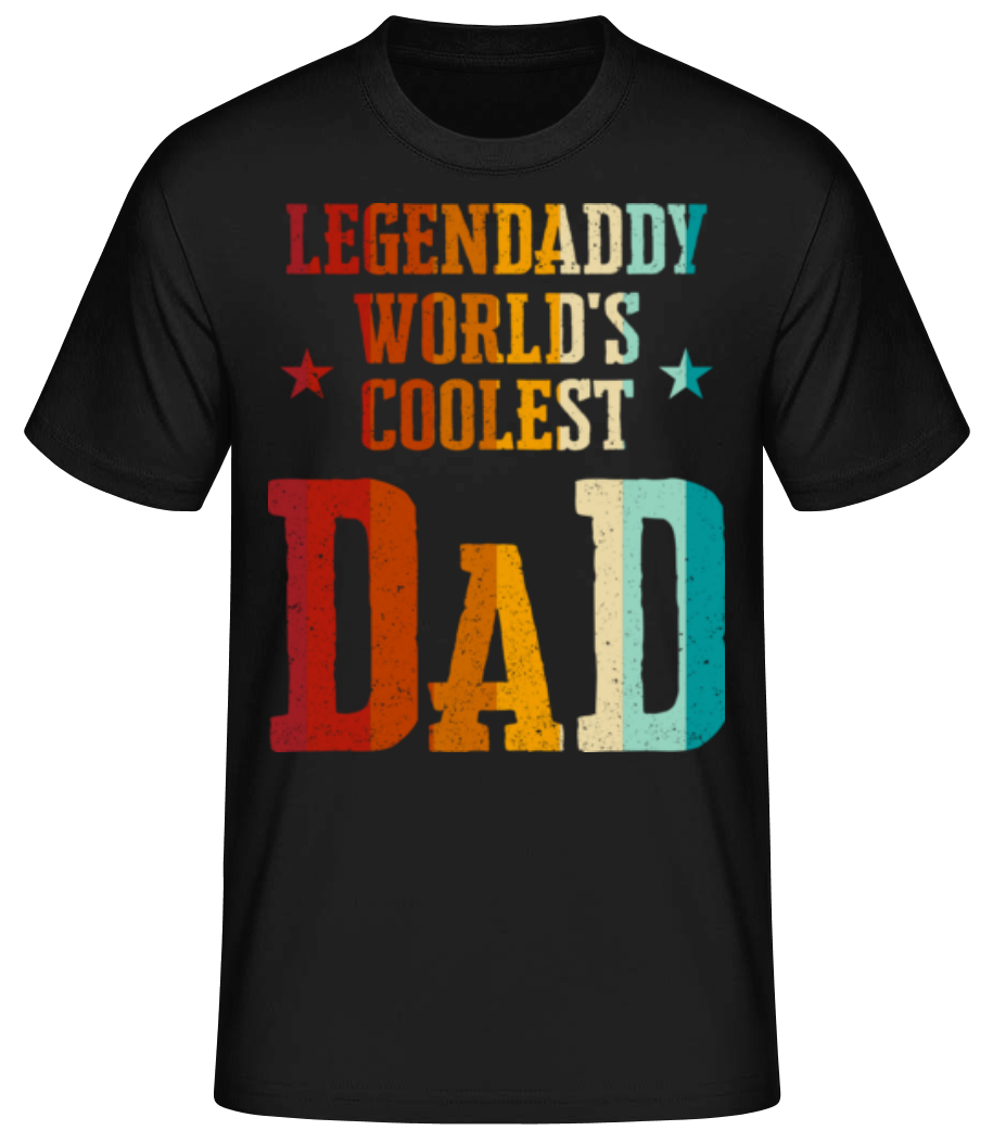 Worlds Coolest Dad - T-shirt standard Homme - Noir - Devant
