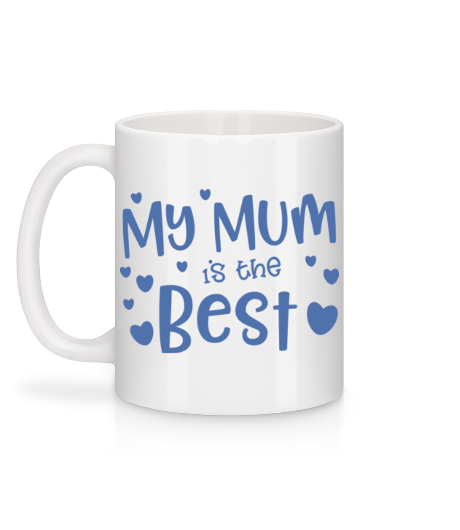 Aperçu: My Mum Is The Best - Mug en céramique blanc - Blanc - Derrière