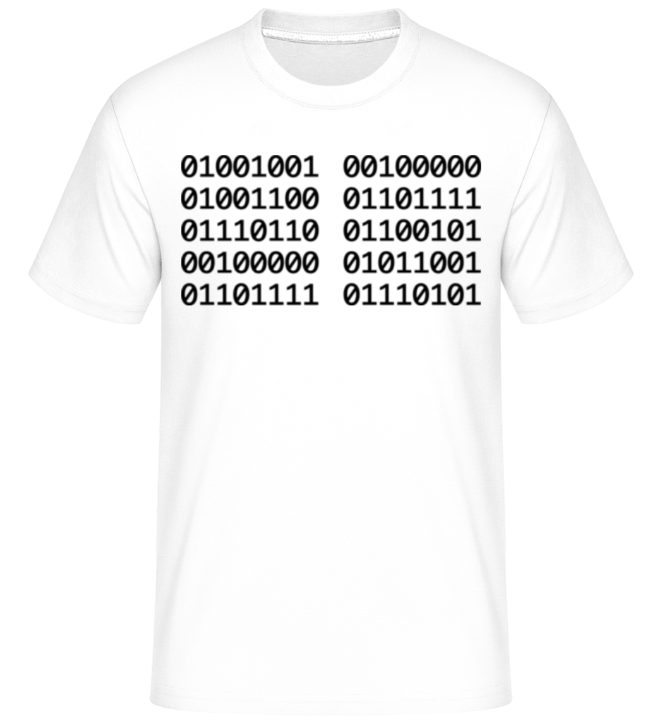 I Love You Code ·  T-Shirt Shirtinator homme