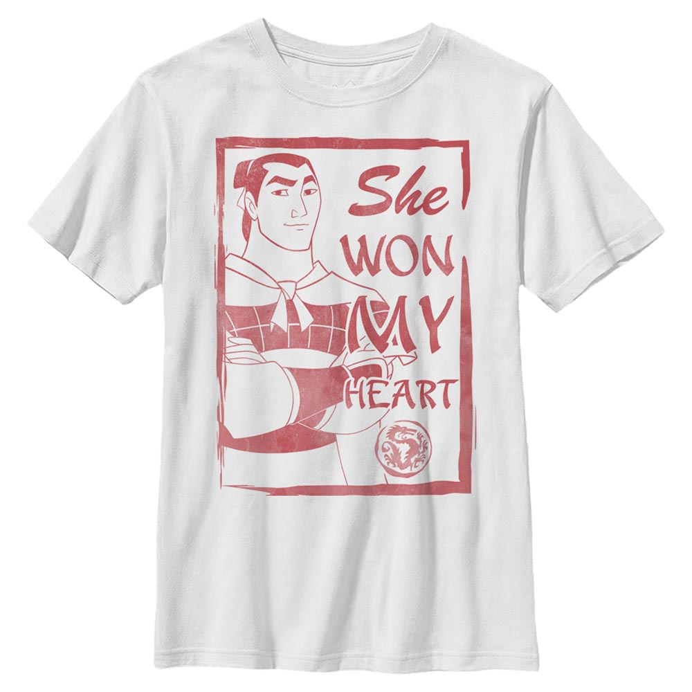 Disney Classics - Mulan - Shang She Won My Heart - Valentine's Day - Enfant T-shirt