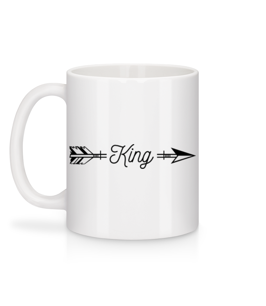 Aperçu: King Arrow - Mug en céramique blanc - Blanc - Derrière