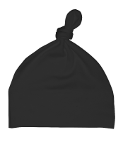 Baby Bio Mütze - Schwarz - Vorne