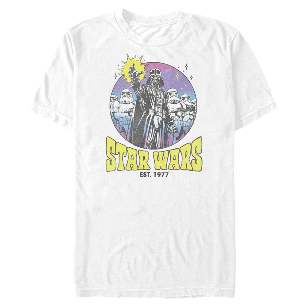 Vorschau: Star Wars - Darth Vader & Stormtroopers Boho Star - Männer T-Shirt - Weiß - Vorne