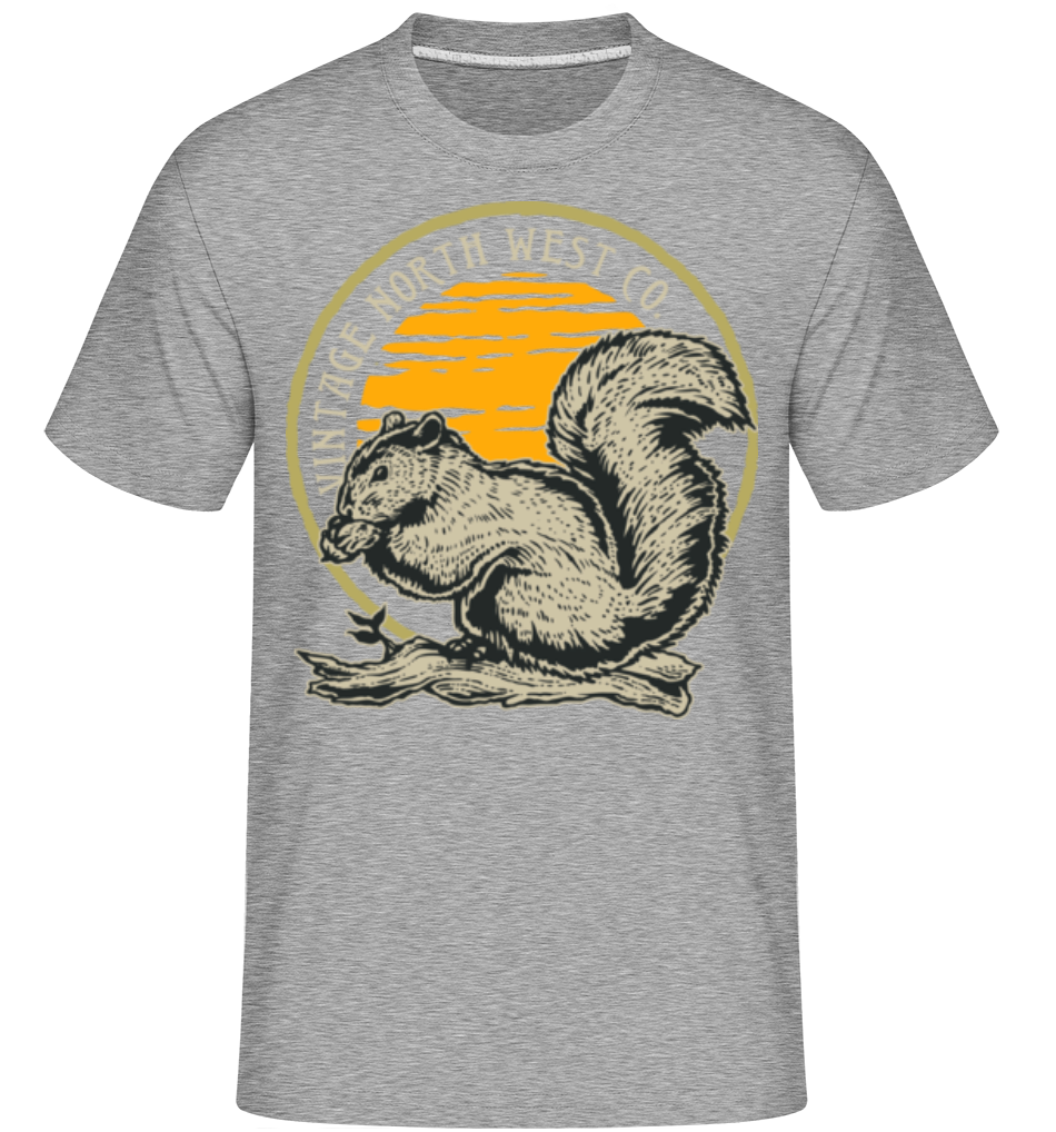 Aperçu: Squirel -  T-Shirt Shirtinator homme - Gris chiné - Devant