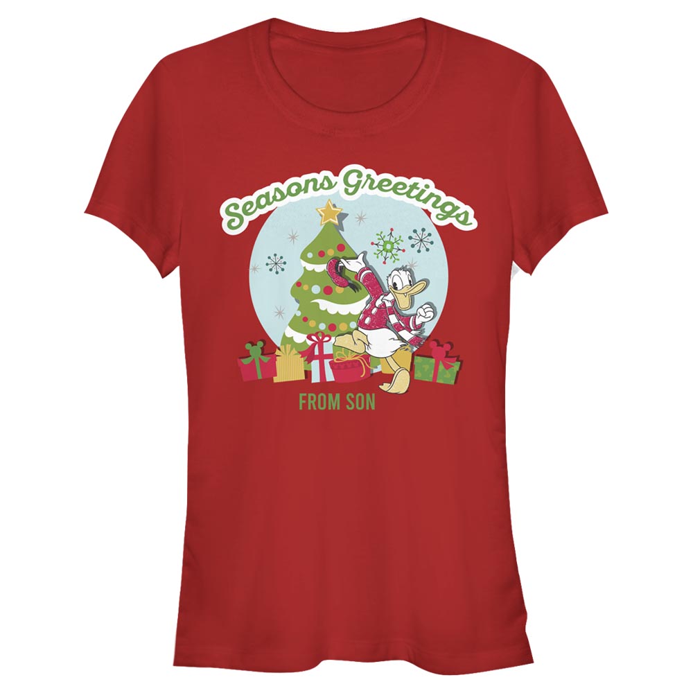 Disney Classics - Mickey Mouse - Donald Duck Greetings From Son - Femme T-shirt