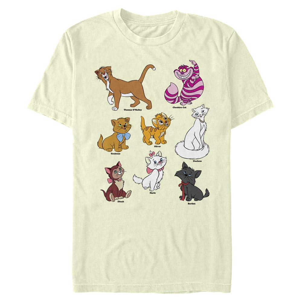 Disney Classics - Mickey Mouse - Photo de groupe Disney Cats Grid - Homme T-shirt