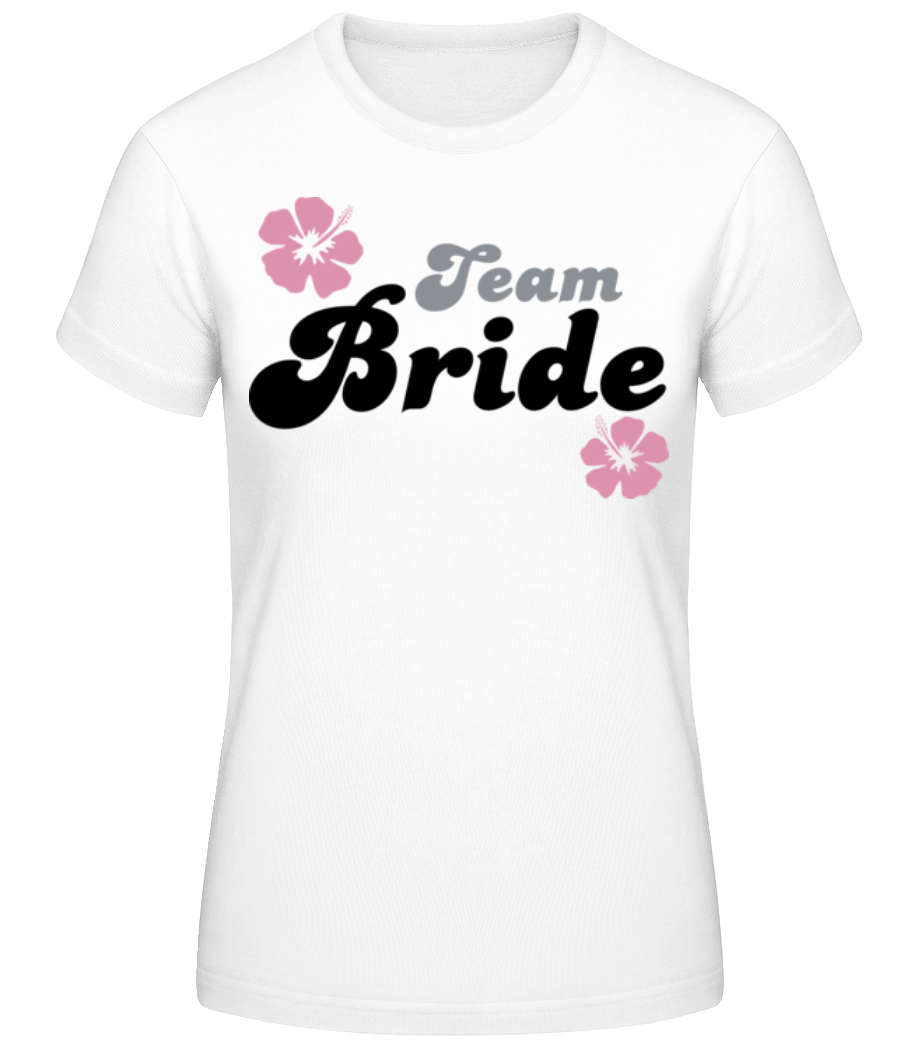Team Bride Flowers - T-shirt standard Femme - Blanc - Devant