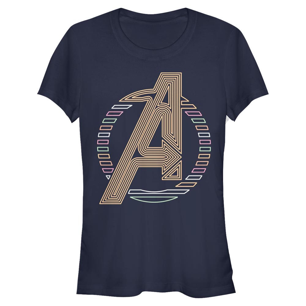 Marvel - Logo Neon Avengers Icon - Femme T-shirt