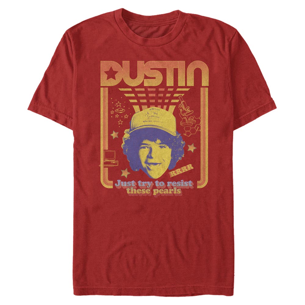 Netflix - Stranger Things - Dustin Resist The Pearls - Homme T-shirt