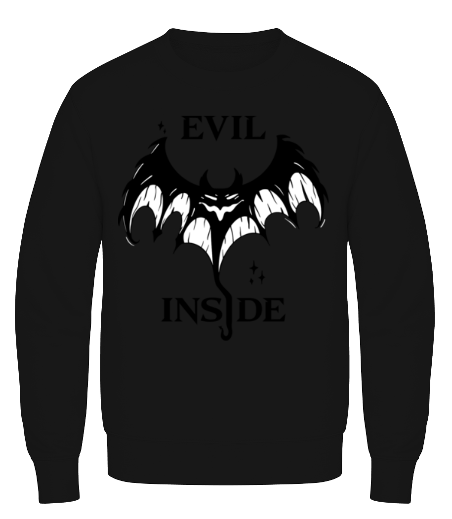 Evil Inside - Sweatshirt Homme - Noir - Devant