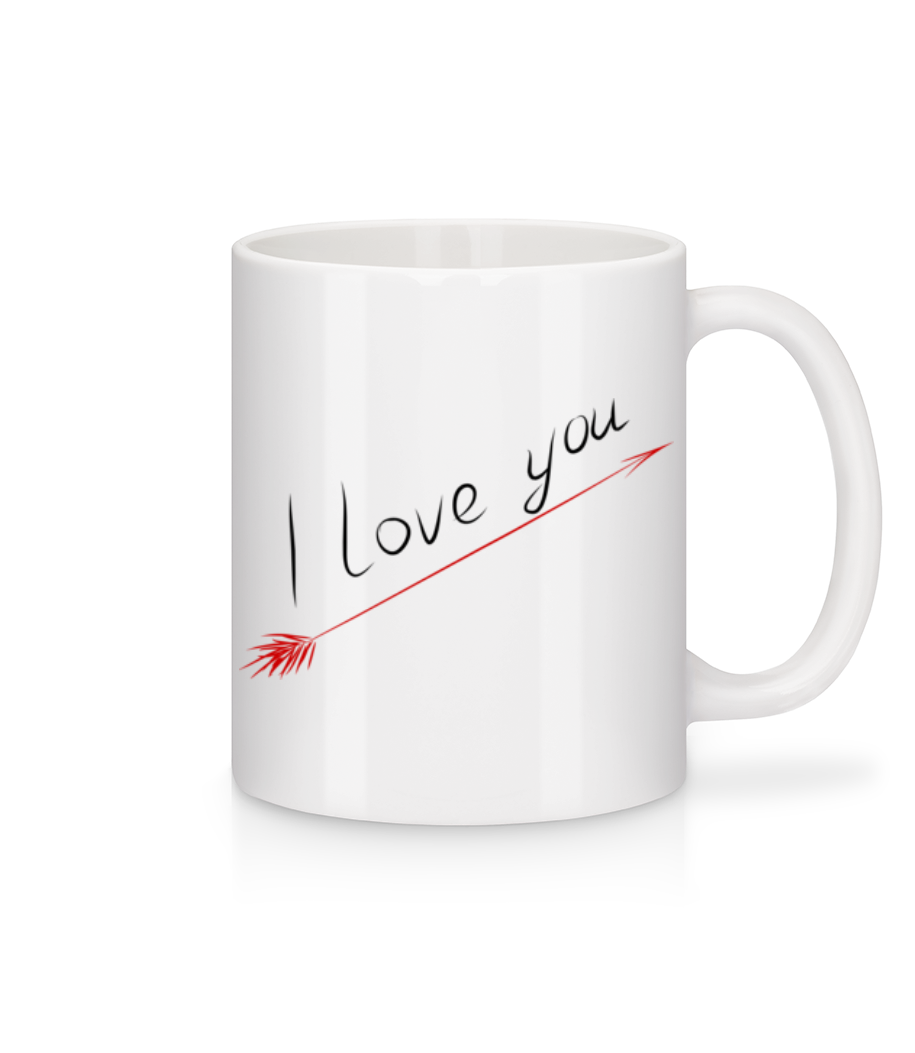 I Love You · Mug en céramique blanc