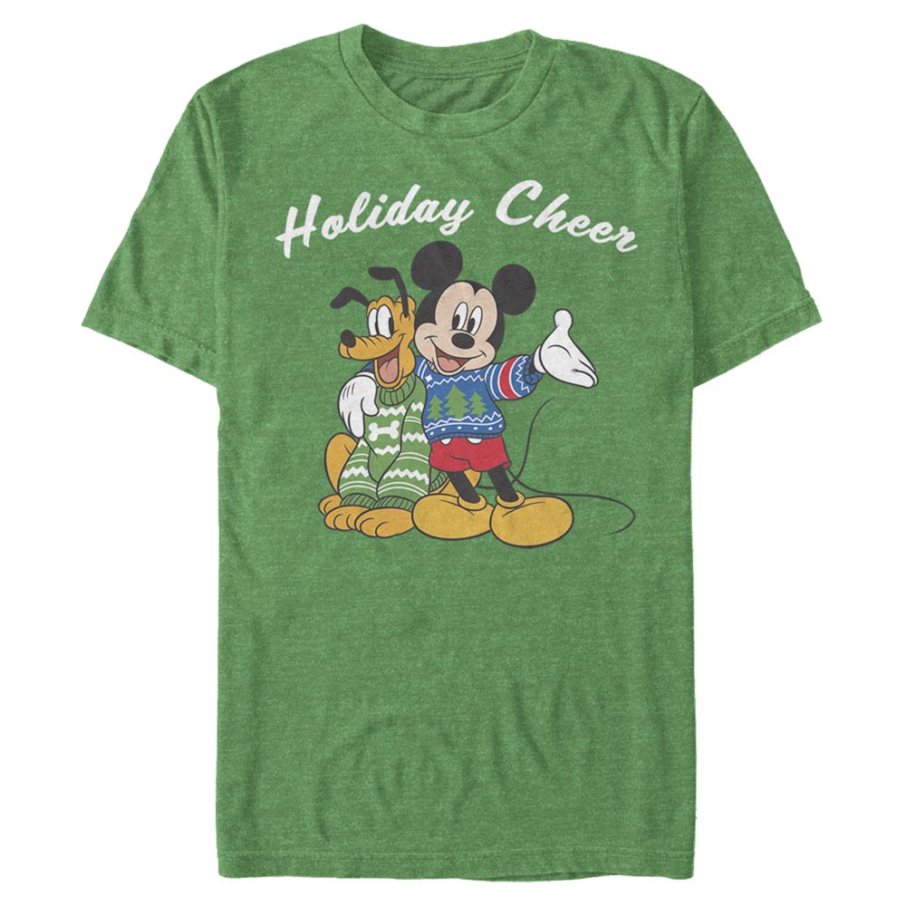 Disney Classics - Mickey Mouse - Mickey et Pluto Duo Cheer - Christmas - Homme T-shirt