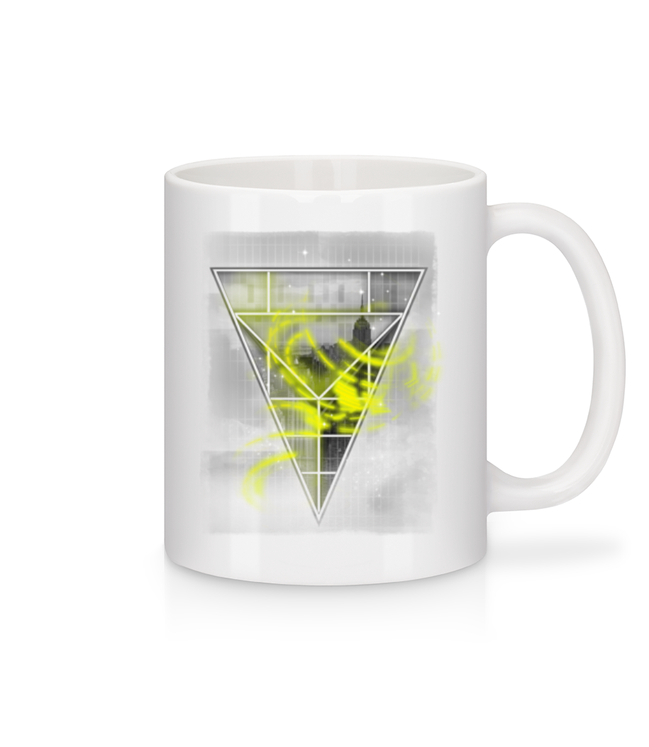 Triangle Contours D'Une Ville · Mug en céramique blanc