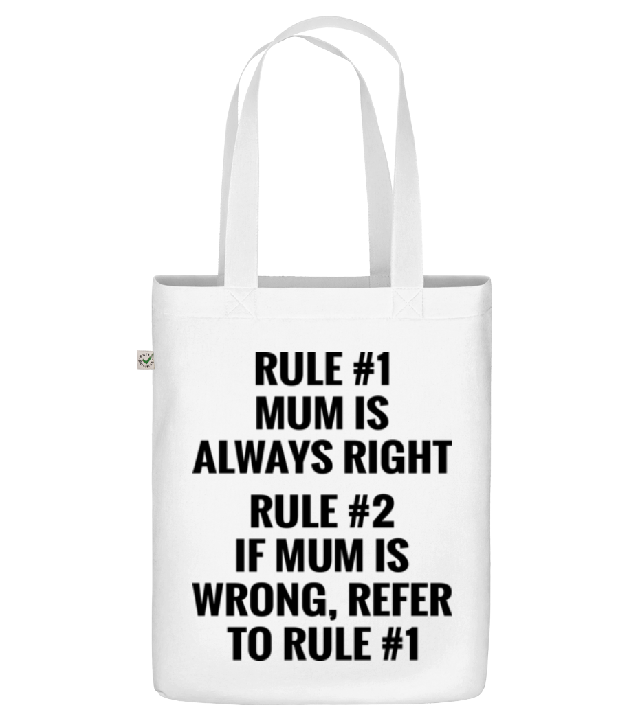 Mum Is Always Right · Sac en toile bio