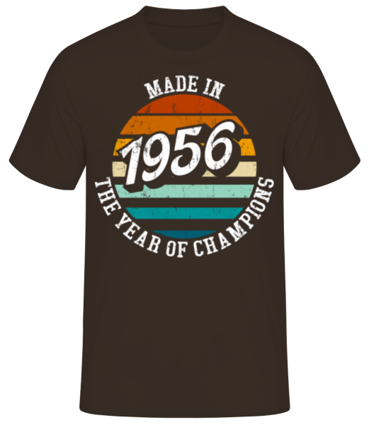 1956 The Year Of Champions - T-shirt standard Homme - Marron - Devant