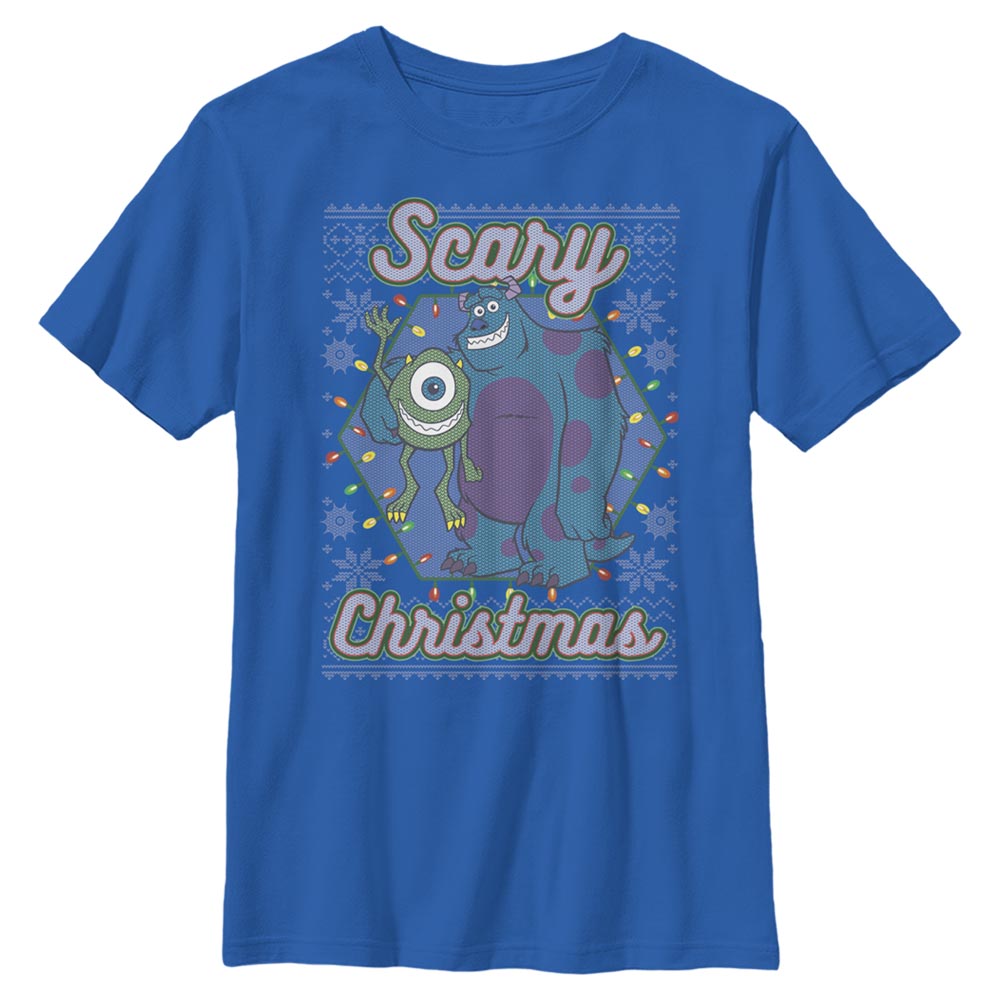 Pixar - Monstres - Photo de groupe Monsters Xmas - Christmas - Enfant T-shirt