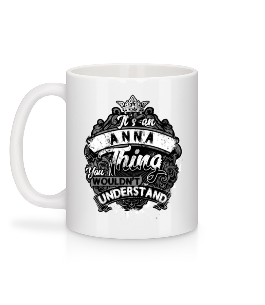 Aperçu: It's An Anna Thing - Mug en céramique blanc - Blanc - Derrière