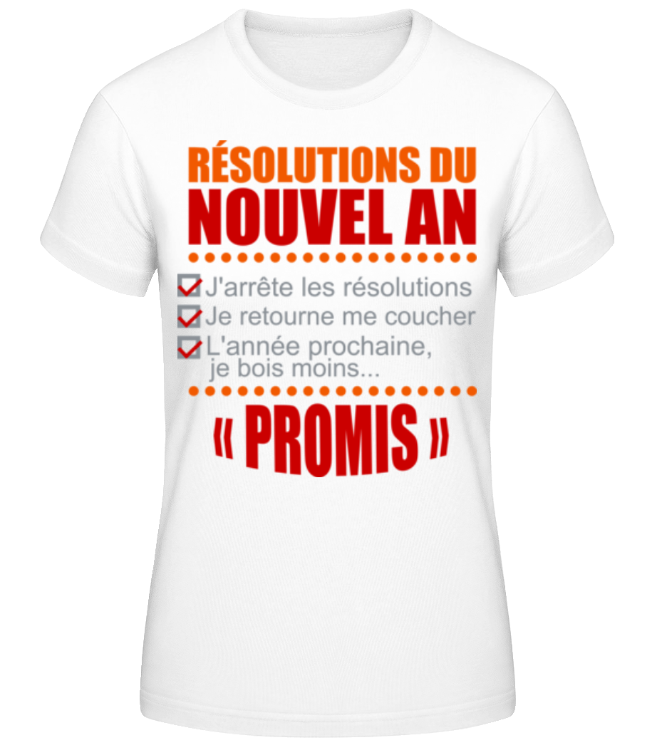 Résolutions Du Nouvel An · T-shirt standard Femme
