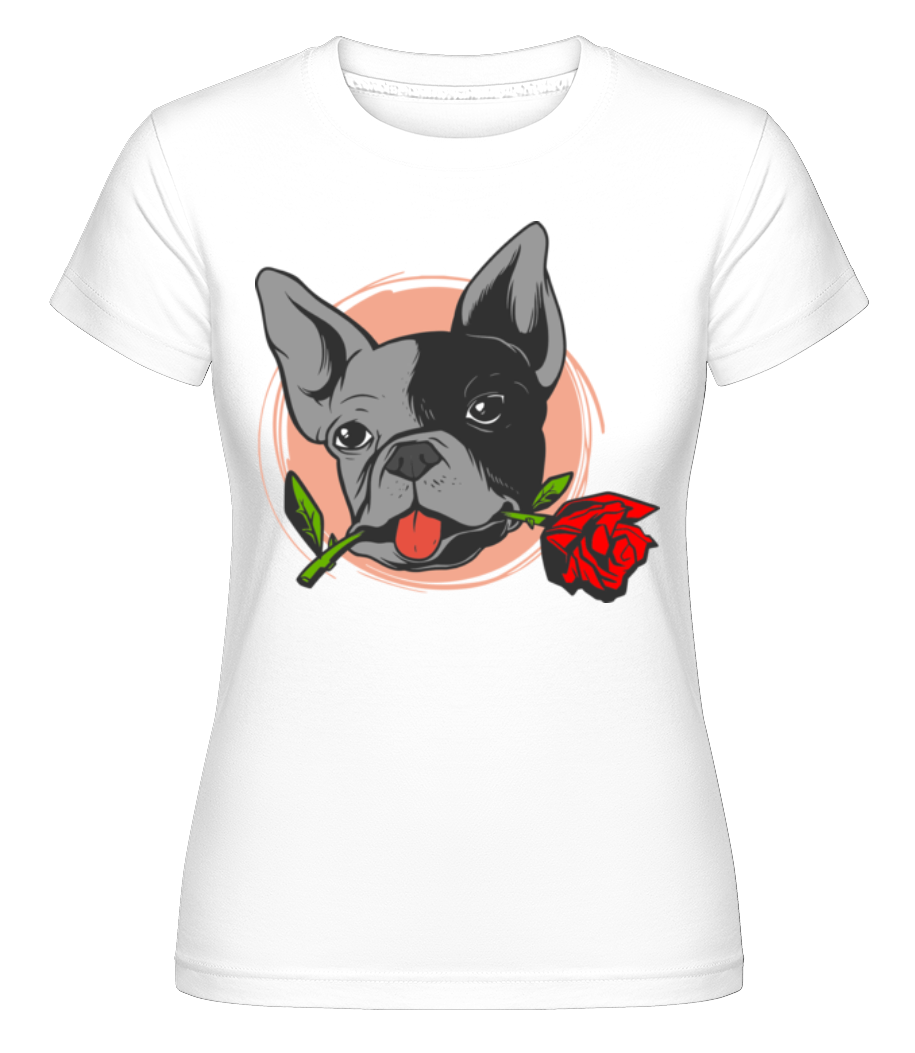 Bulldog Rose ·  T-shirt Shirtinator femme