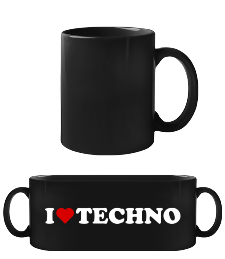I Love Techno · Tasse Noire