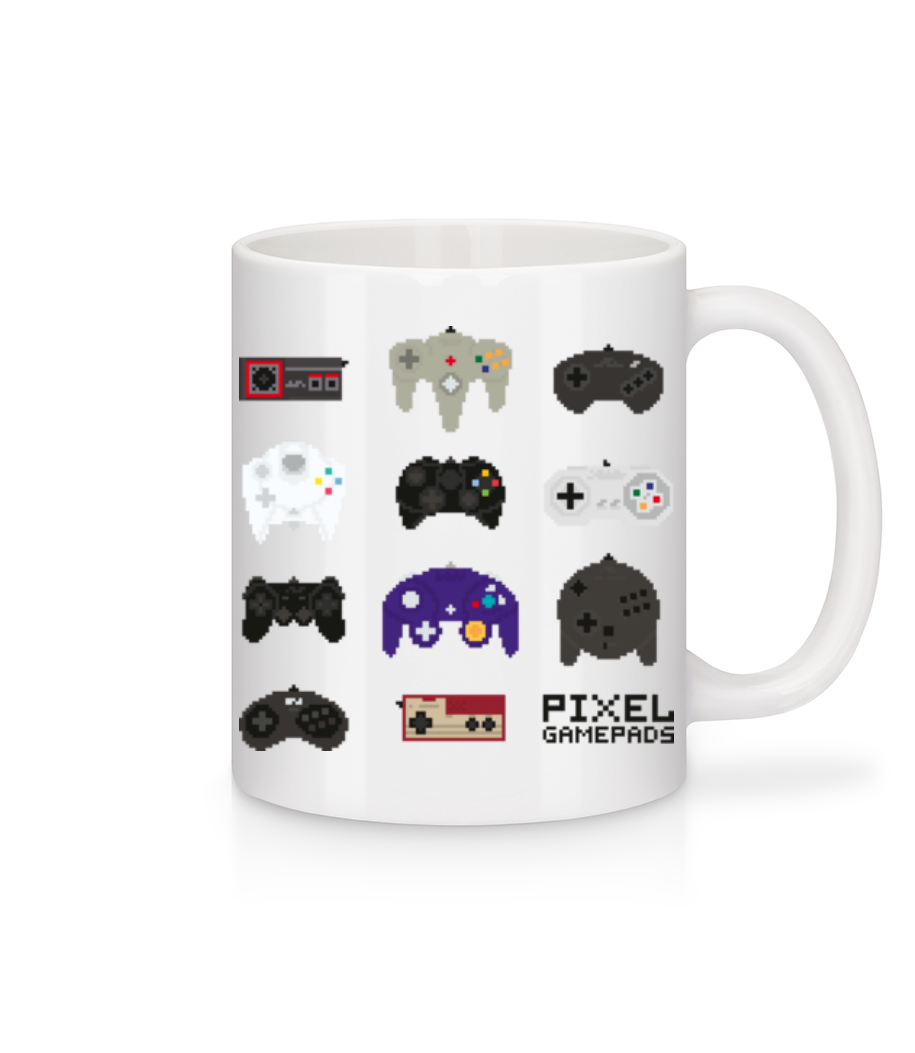 Console Contrôleur Pixel · Mug en céramique blanc