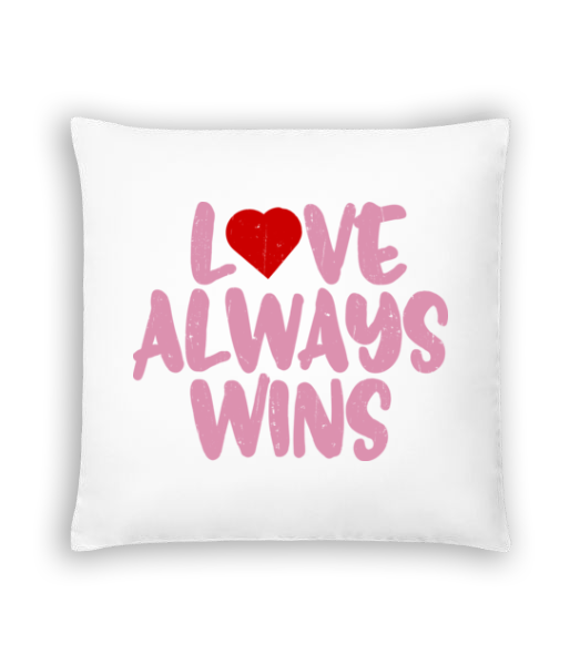 Aperçu: Love Always Wins - Coussin - Blanc - Devant