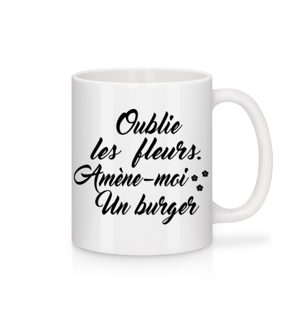 Amène-Moi Un Burger · Mug en céramique blanc
