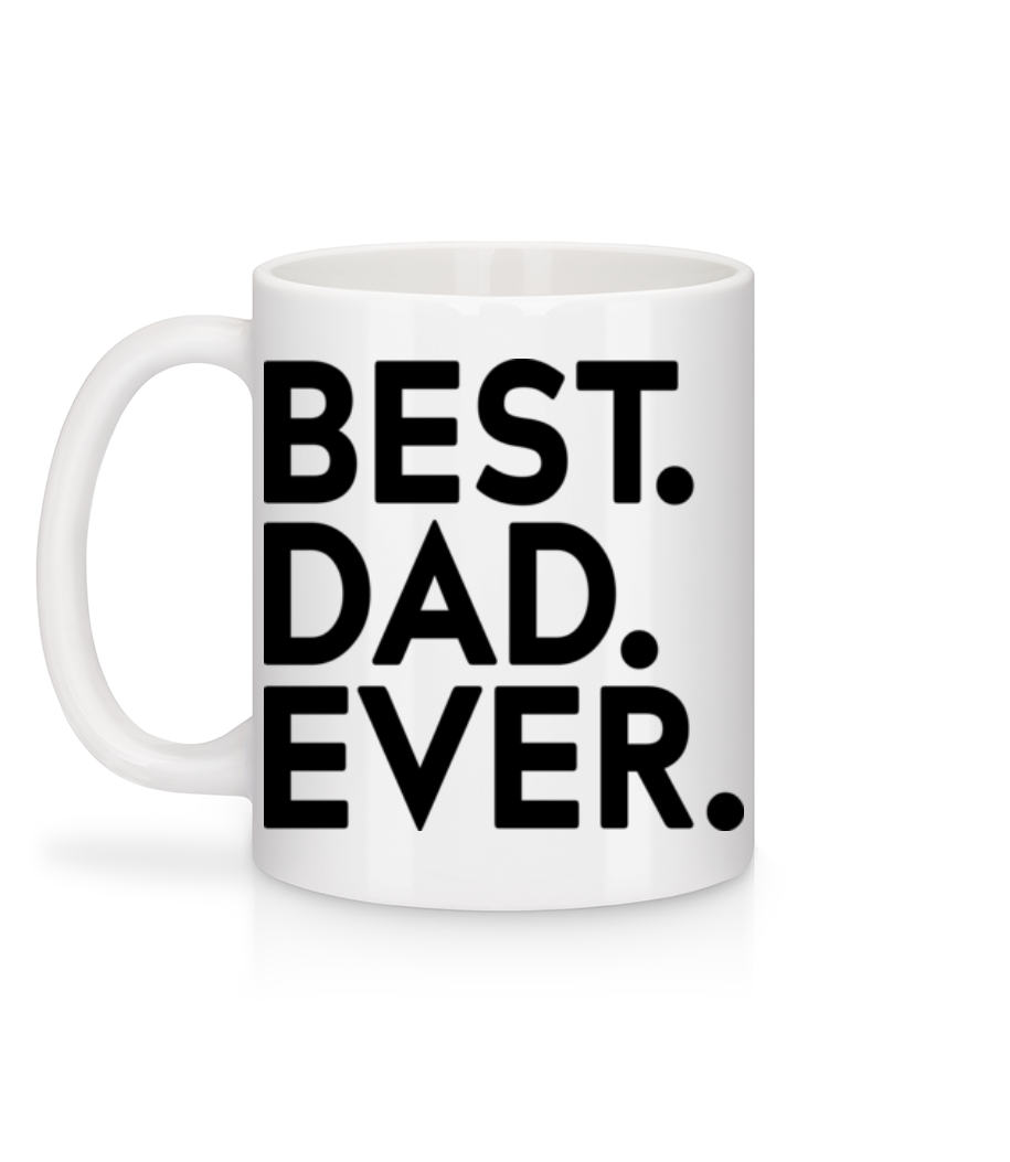 Best Dad Ever - Mug en céramique blanc - Blanc - Derrière
